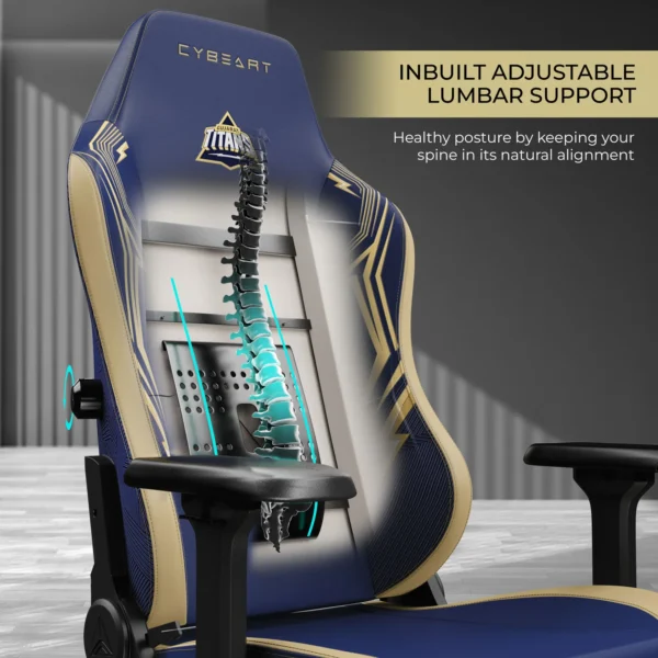 Cybeart Gujarat Titans 2024 Gaming Chair 8