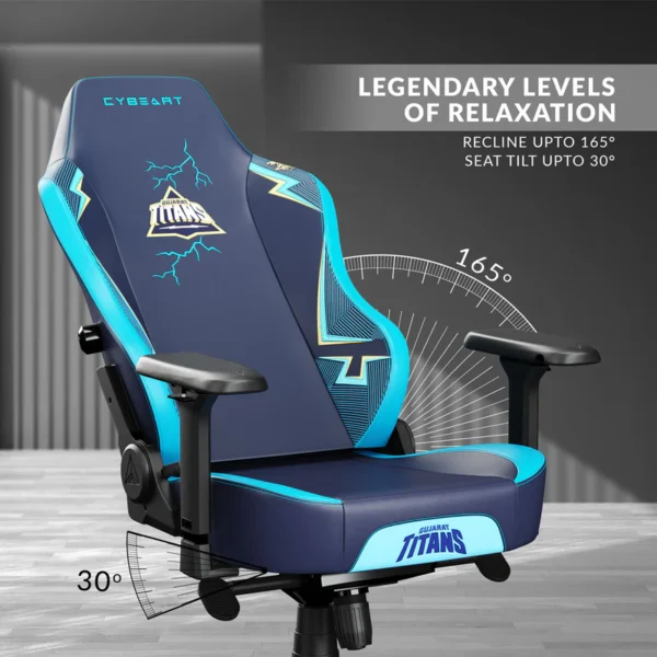 Cybeart Gujarat Titans Gaming Chair 10