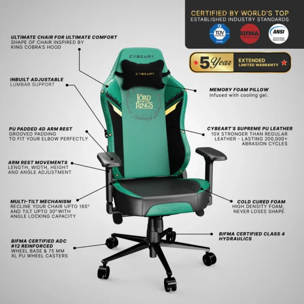 Cybeart Lord of The Rings Gaming Chair 15