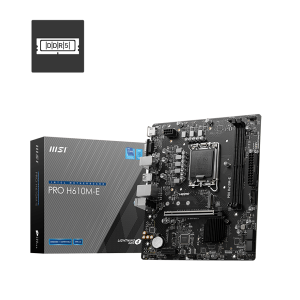 MSI Pro H610M-E DDR5 Motherboard