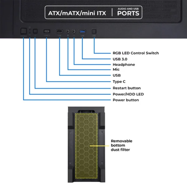 Zebronics Zeb Titan Full Tower Cabinet 3