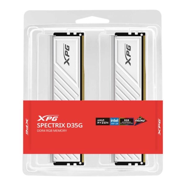 Adata XPG Spectrix D35G RGB 32GB (16GBx2) DDR4 3200MHz Desktop RAM (White)