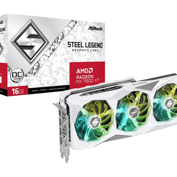 rx 7800 xt steel legend 16gb oc,amd radeon graphics card,asrock graphics card