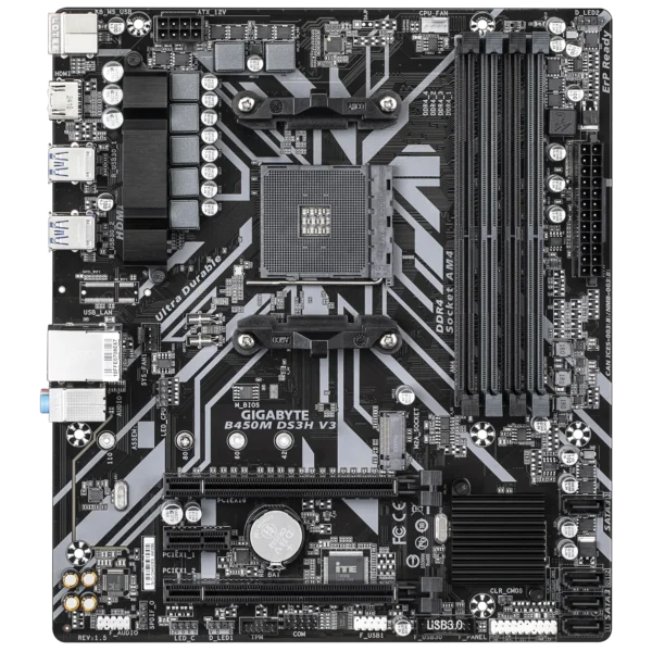 Gigabyte B450M DS3H V3 DDR4 Motherboard 2