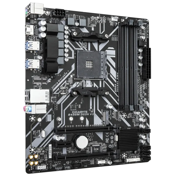 Gigabyte B450M DS3H V3 DDR4 Motherboard 3