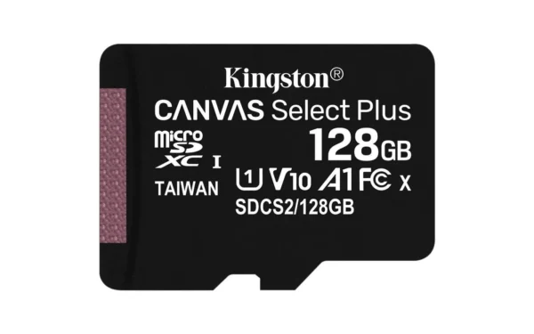 kingston canvas select plus,microsd card, microsd 128gb