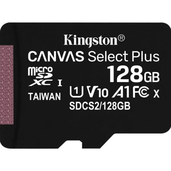 kingston canvas select plus,microsd card, microsd 128gb