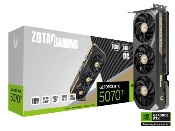 ZOTAC GAMING GeForce RTX 5070 Ti SOLID CORE OC Graphics Card 1