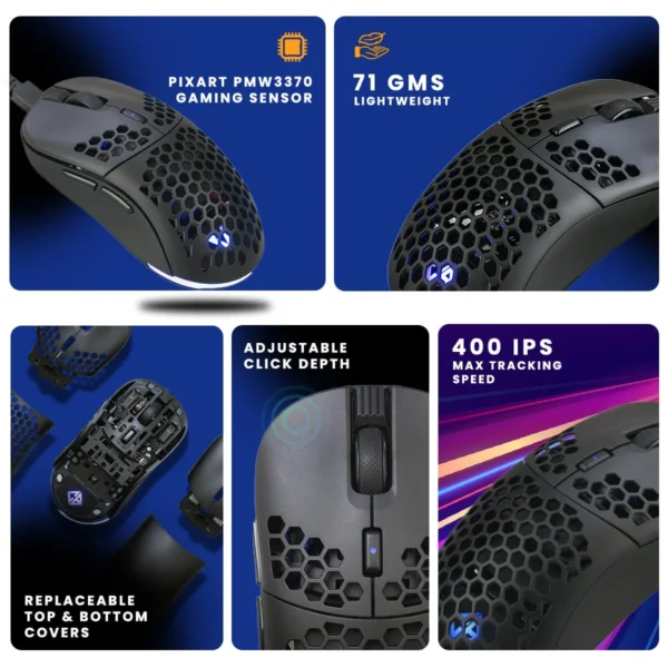 Cosmic Byte Kilonova 3370IC Pro X-Light Gaming Mouse - Image 2