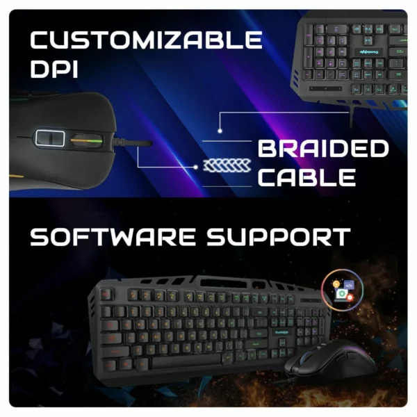 Cosmic Byte DragonFly Gaming Keyboard and Mouse Combo - Image 4