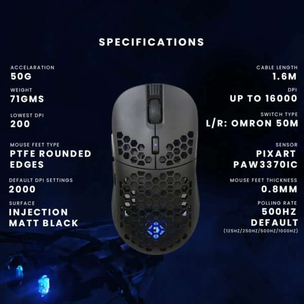 Cosmic Byte Kilonova 3370IC Pro X-Light Gaming Mouse - Image 6