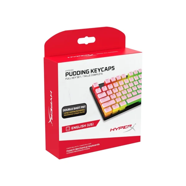 HyperX Pudding PBT Keycaps Full Key Set Pink