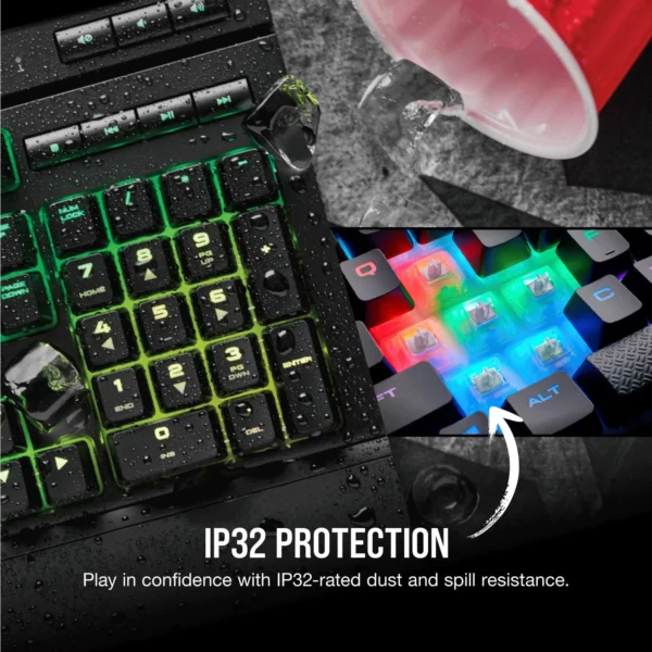 Corsair K68 RGB Cherry MX Mechanical Gaming Keyboard - Image 4