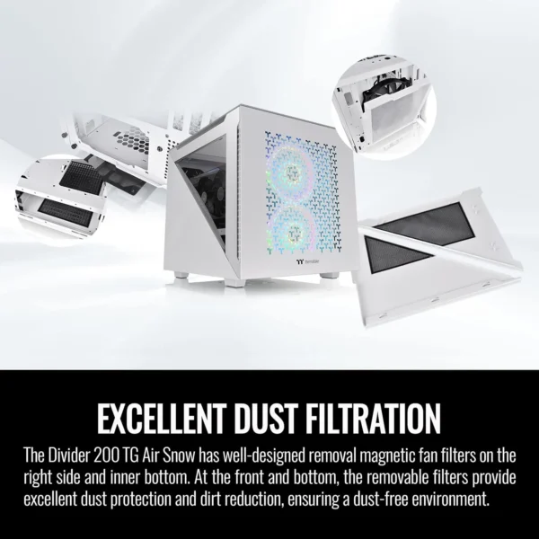 Thermaltake Divider 200 TG Air White - Image 2