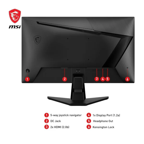 MSI G255F 24.5 Inch FHD Gaming Monitor - Image 6