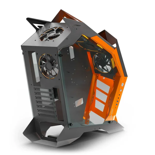 Ant Esports Cypher G3 Gaming Cabinet Black and orange - Image 3