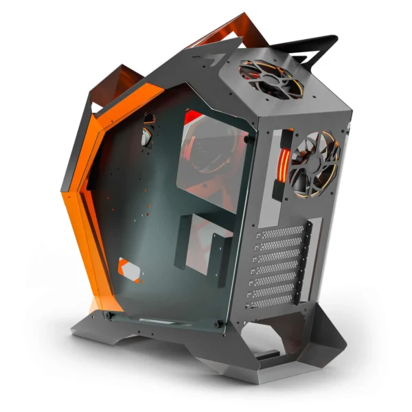 Ant Esports Cypher G3 Gaming Cabinet Black and orange - Image 4