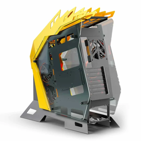 Ant Esports Cypher G7 Cabinet Black and Yellow - Image 6