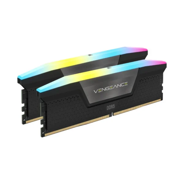 Corsair Vengeance RGB 64GB (32GBX2) DDR5 6000MHz CL40 Desktop Ram Black