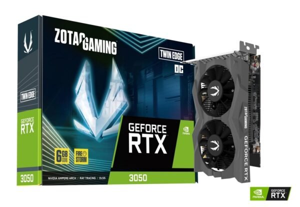 ZOTAC Gaming GeForce RTX 3050 6GB GDDR6 Twin Edge OC GPU
