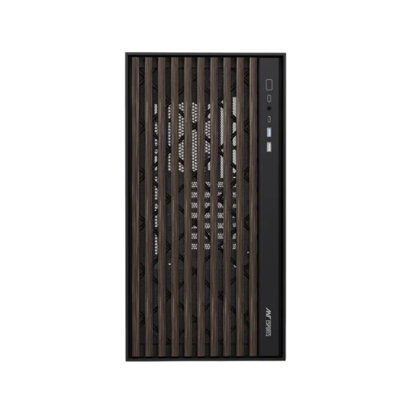 Ant Esports Zen Wood C3 Mid Tower Gaming Cabinet - Black - Image 2